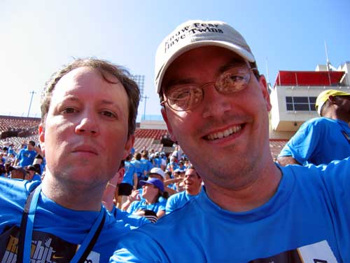 Mike and Brad after the race
