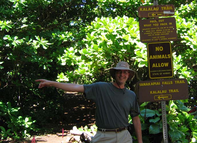 At the trailhead