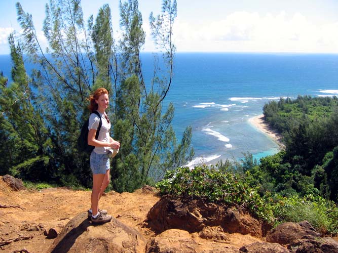 Katy and Ke'e Beach